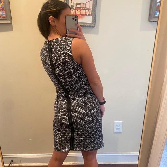 Massimo Dutti Back Zip Sleeveless Sheath Dress 6 - Picture 4 of 16